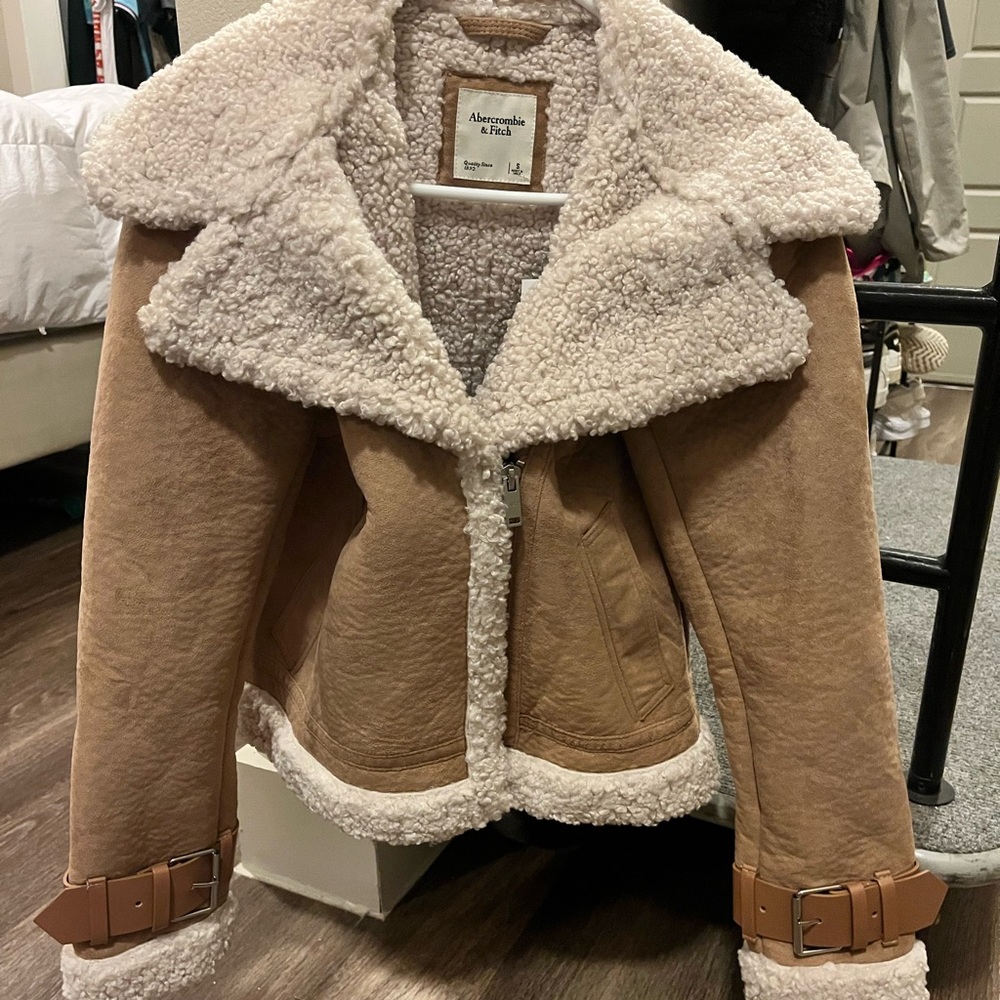 Abercrombie & Fitch Suede Coat